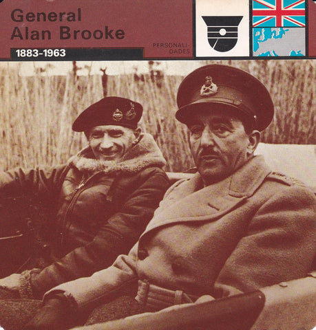 FICHA PERSONALIDADES 159: GENERAL ALAN BROOKE. 1883-1963