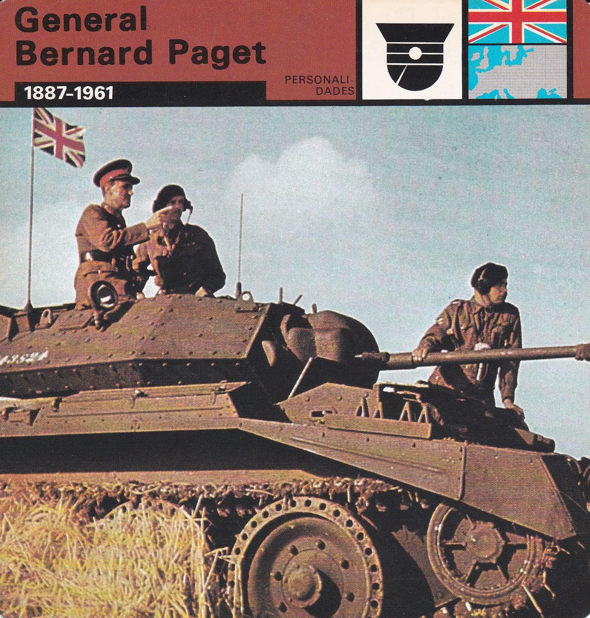 FICHA PERSONALIDADES 163: GENERAL BERNARD PAGET. 1887-1961