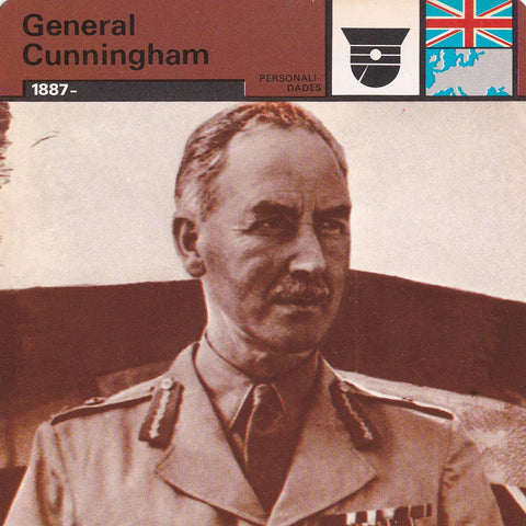 FICHA PERSONALIDADES 164: GENERAL CUNNINGHAM. 1887