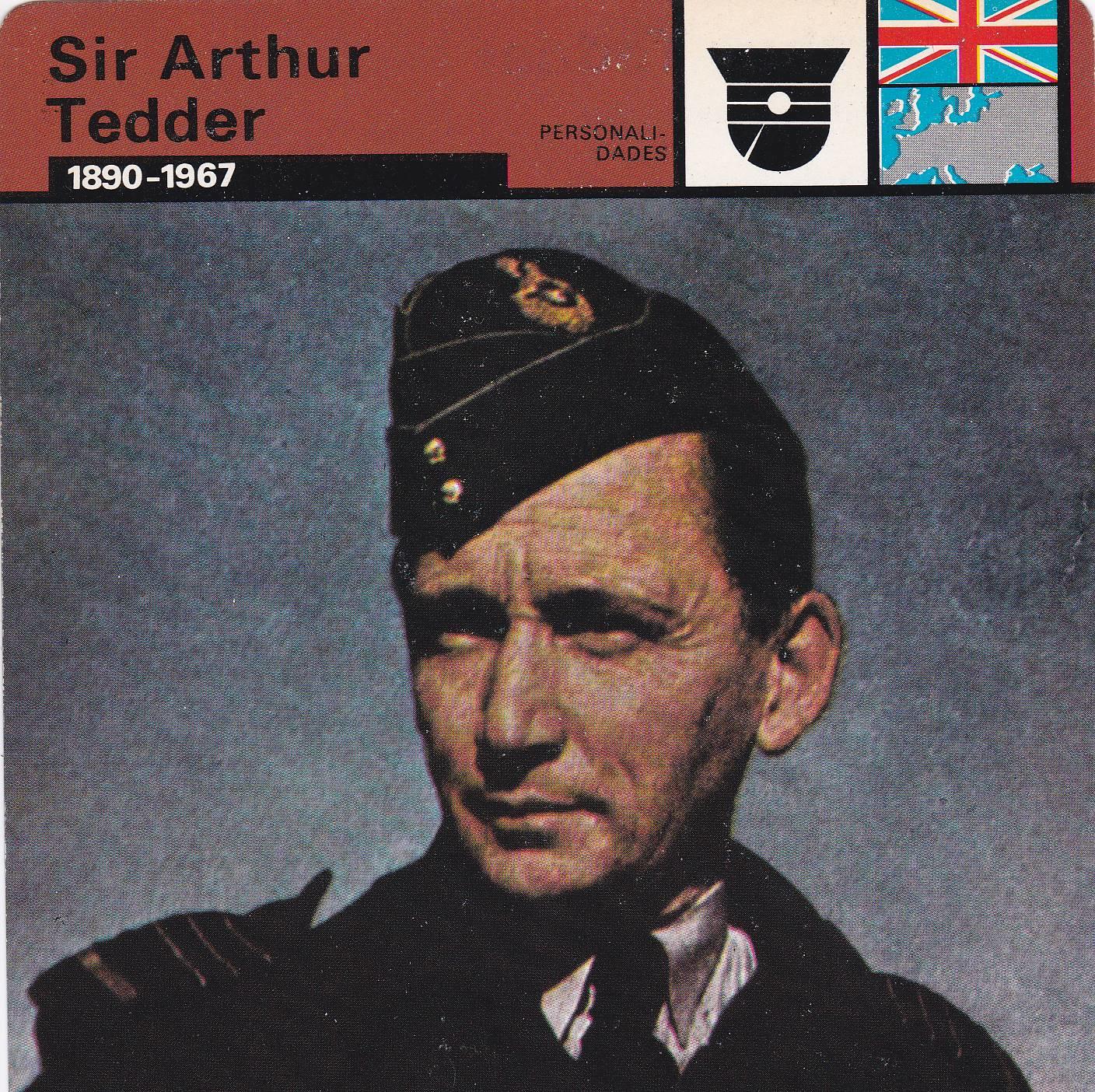 FICHA PERSONALIDADES 170: SIR ARTHUR TEDDER. 1890-1967