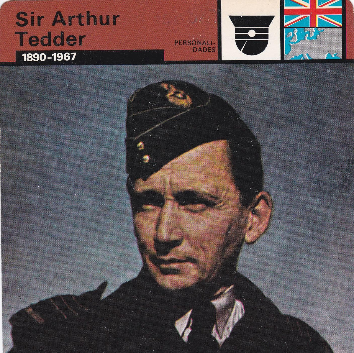 FICHA PERSONALIDADES 170: SIR ARTHUR TEDDER. 1890-1967