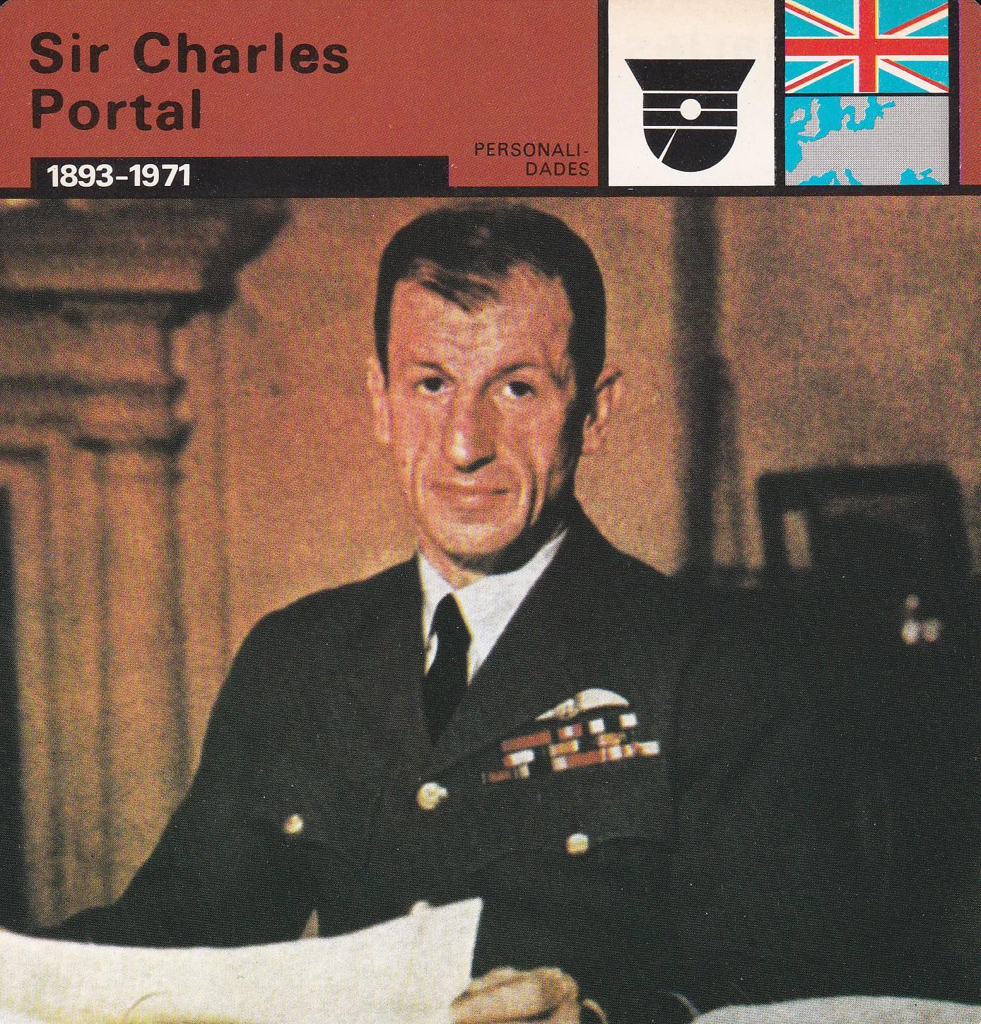 FICHA PERSONALIDADES 173: SIR CHARLES PORTAL. 1893-1971