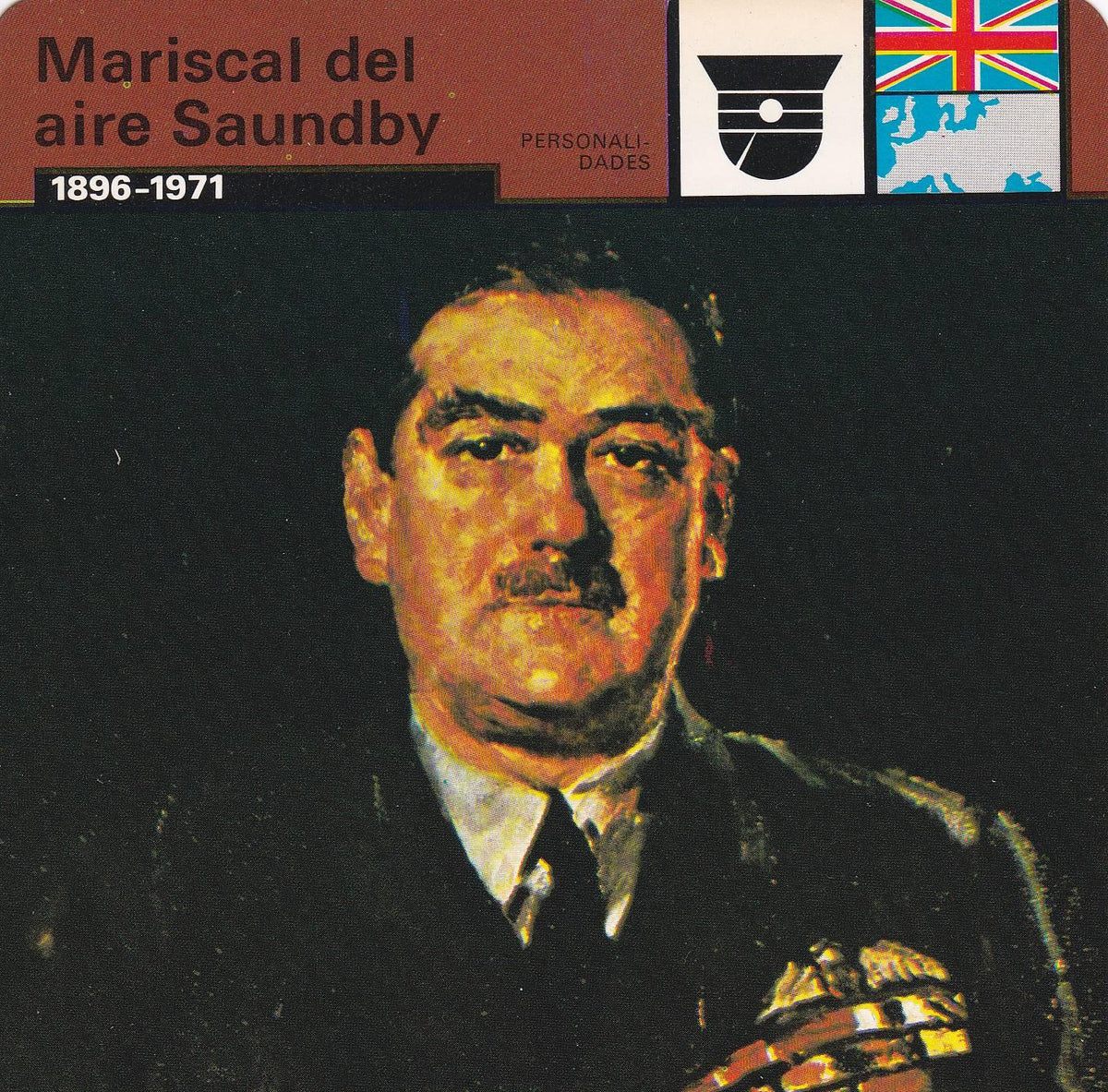 FICHA PERSONALIDADES 180: MARISCAL DEL AIRE SAUNDBY. 1896-1971