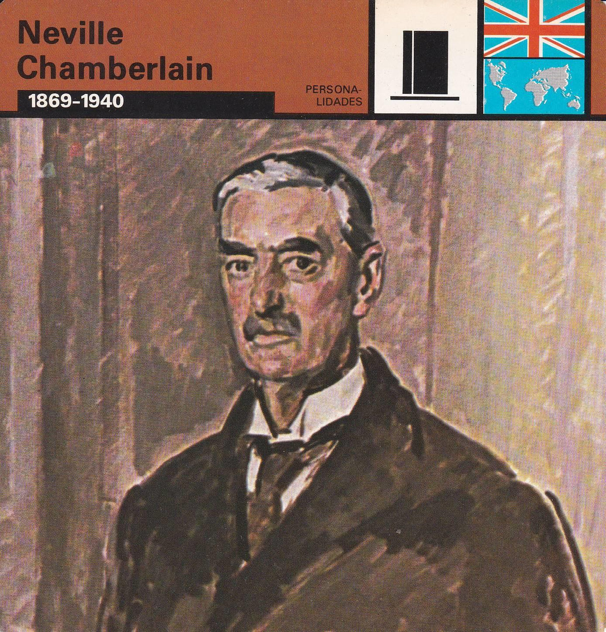 FICHA PERSONALIDADES 193: NEVILLE CHAMBERLAIN. 1869-1940