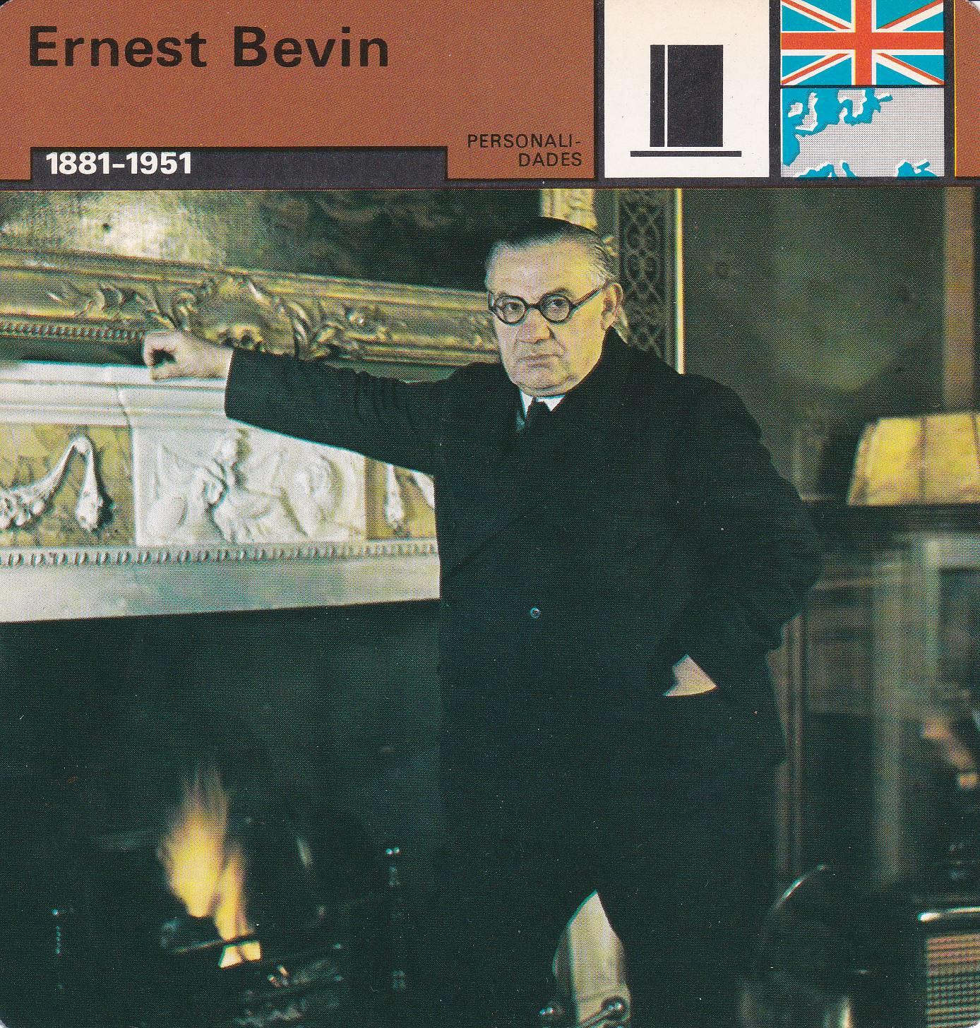 FICHA PERSONALIDADES 195: ERNEST BEVIN. 1881-1951