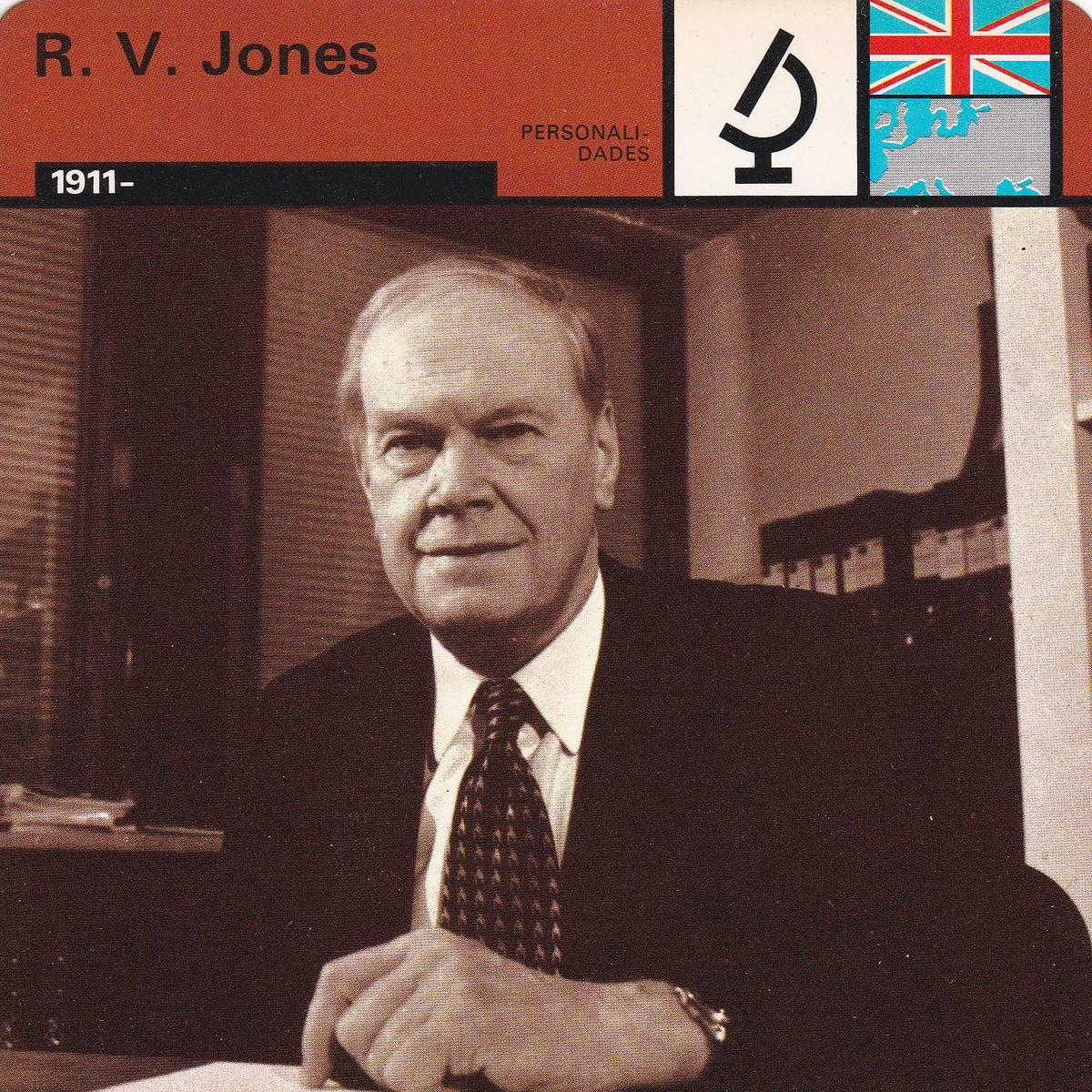 FICHA PERSONALIDADES 218: R. V. JONES. 1911