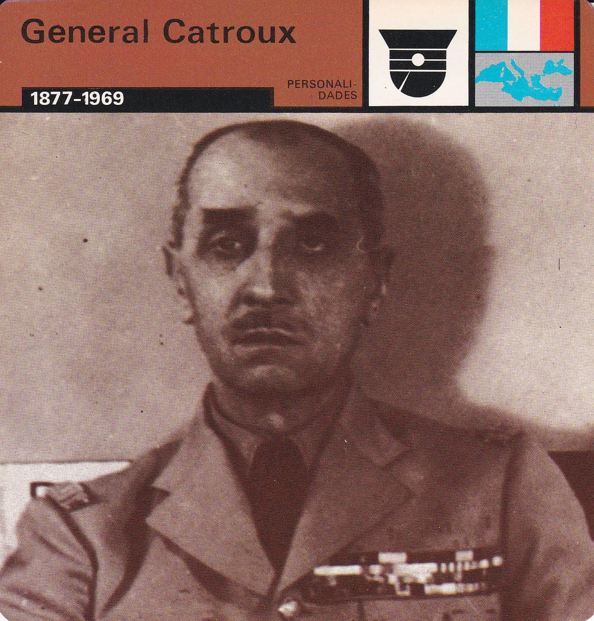 FICHA PERSONALIDADES 219: GENERAL CATROUX. 1877-1969