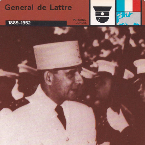 FICHA PERSONALIDADES 226: GENERAL DE LATTRE. 1889-1952