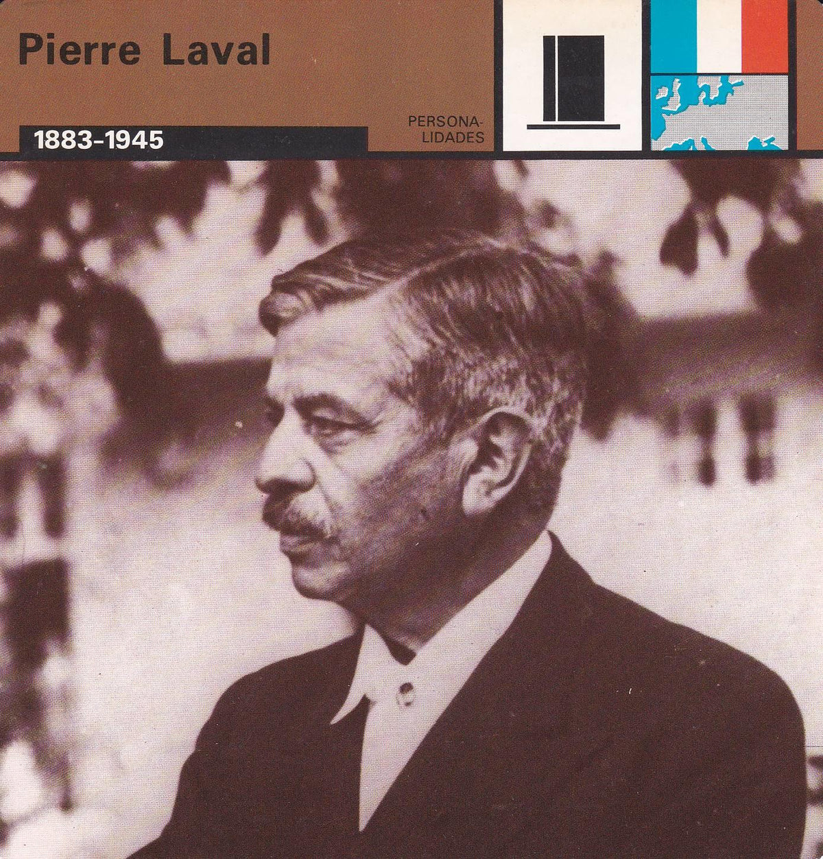 FICHA PERSONALIDADES 233: PIERRE LAVAL. 1883-1945