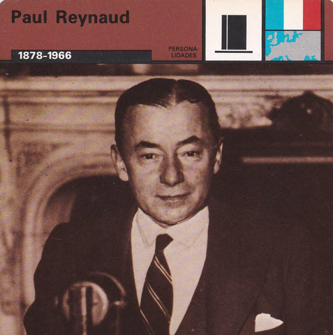 FICHA PERSONALIDADES 234: PAUL REYNAUD. 1878-1966