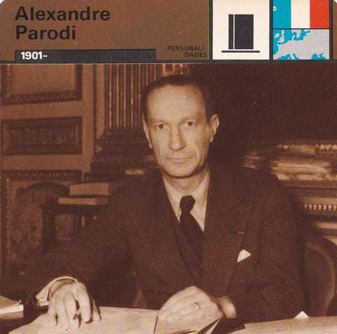 FICHA PERSONALIDADES 240: ALEXANDRE PARODI. 1901