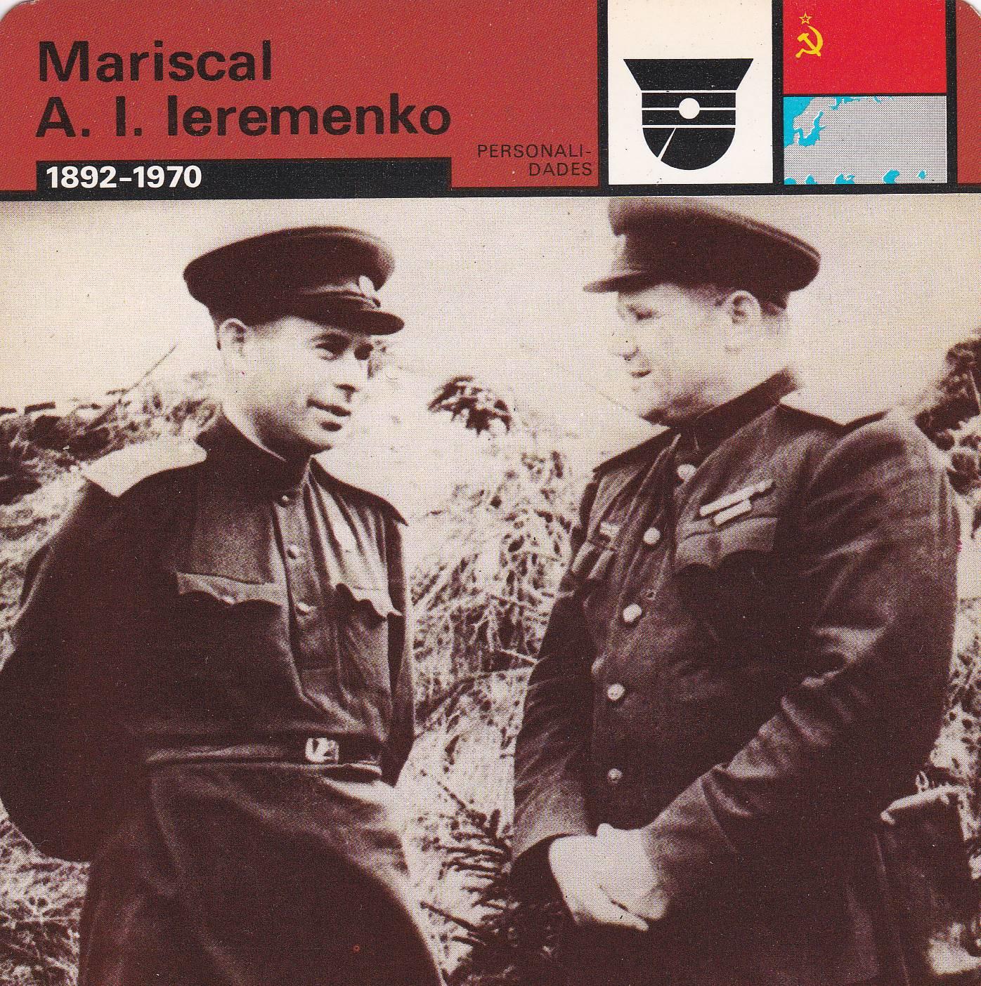 FICHA PERSONALIDADES 244: MARISCAL A. L. LEREMENKO. 1892-1970