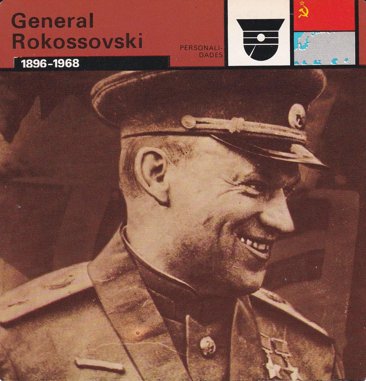 FICHA PERSONALIDADES 245: GENERAL ROKOSSOVSKI. 1896-1968