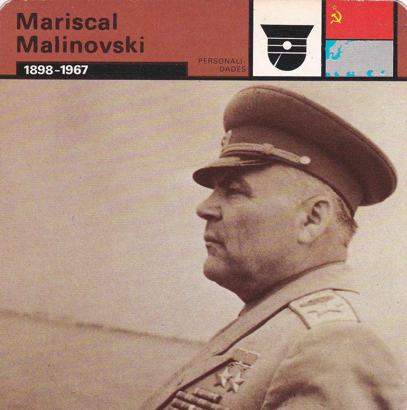 FICHA PERSONALIDADES 250: MARISCAL MALINOVSKI. 1898-1967