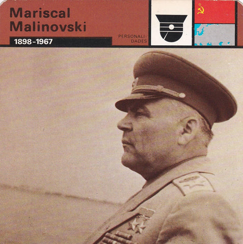 FICHA PERSONALIDADES 250: MARISCAL MALINOVSKI. 1898-1967