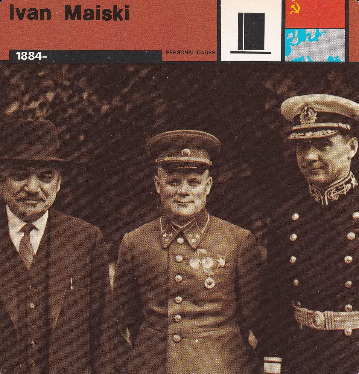 FICHA PERSONALIDADES 255: IVAN MAISKI. 1884