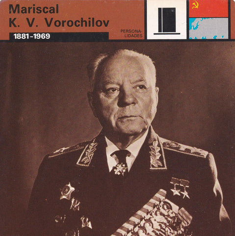 FICHA PERSONALIDADES 256: MARISCAL K. V. VOROCHILOV. 1881-1969