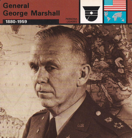 FICHA PERSONALIDADES 261: GENERAL GEORGE MARSHALL. 1880-1959