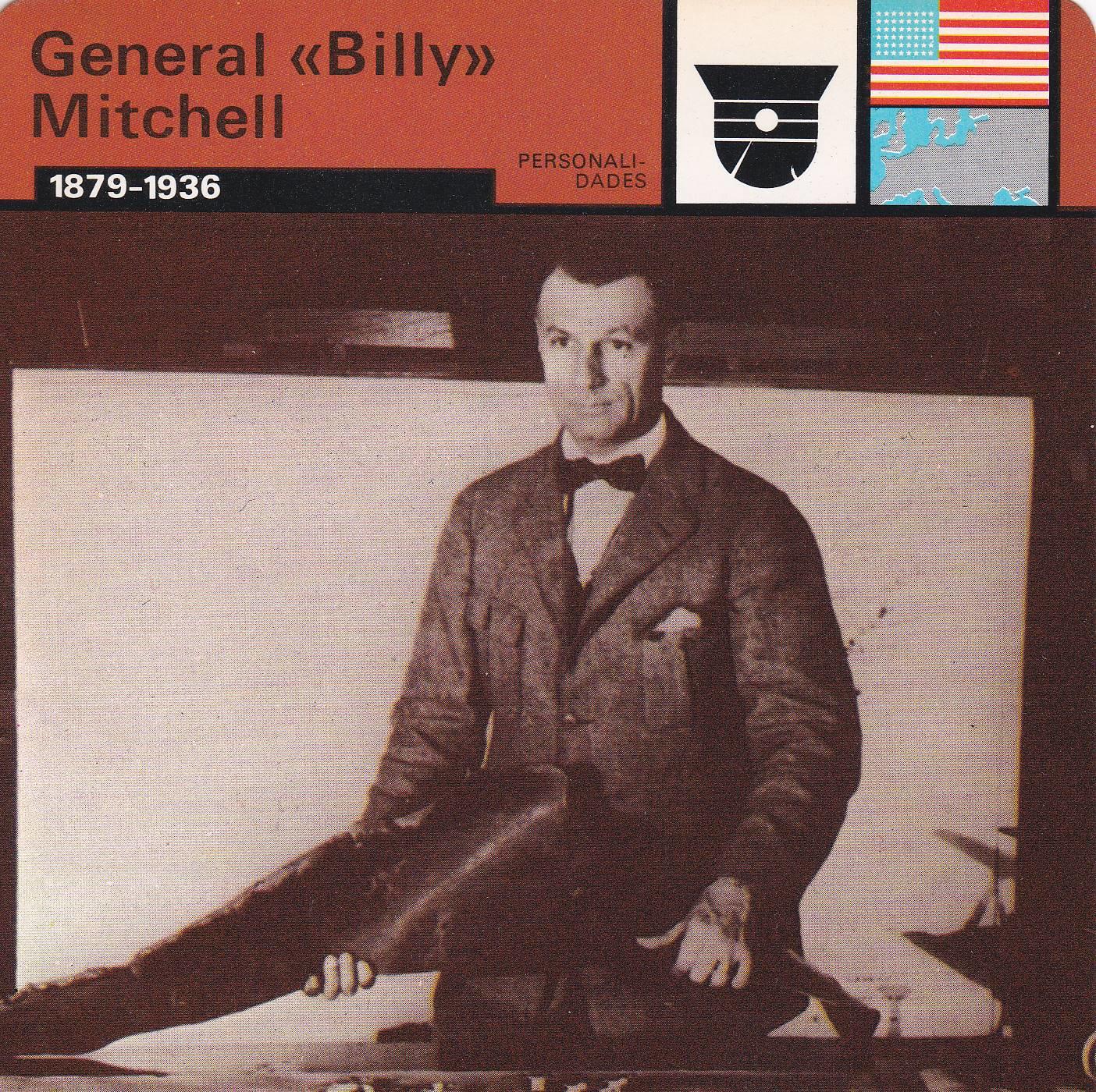 FICHA PERSONALIDADES 262: GENERAL BILLY MITCHELL. 1879-1936