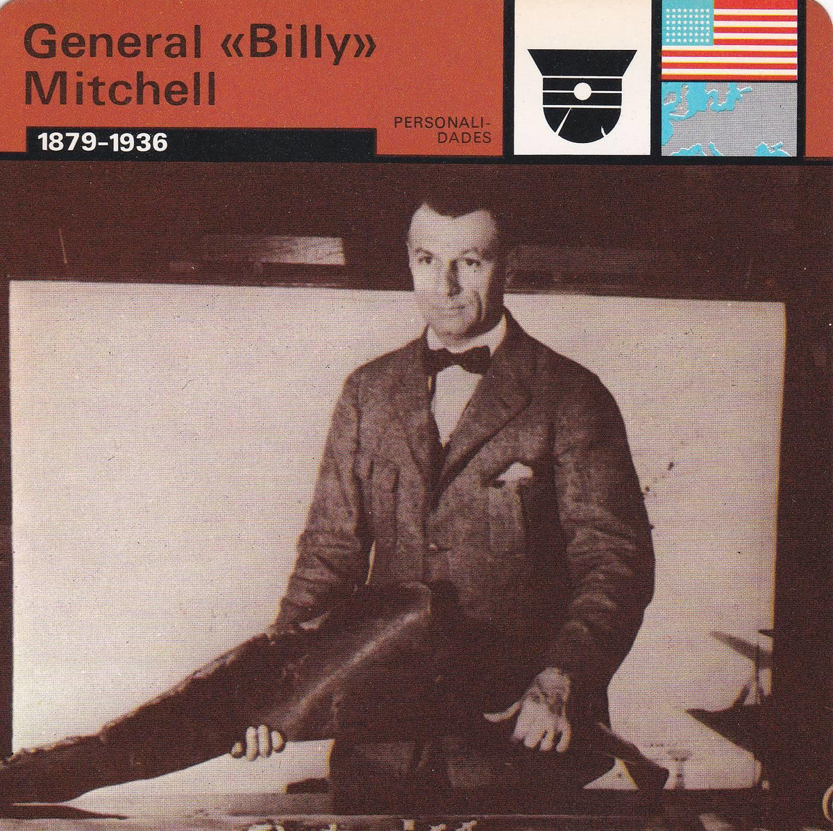 FICHA PERSONALIDADES 262: GENERAL BILLY MITCHELL. 1879-1936