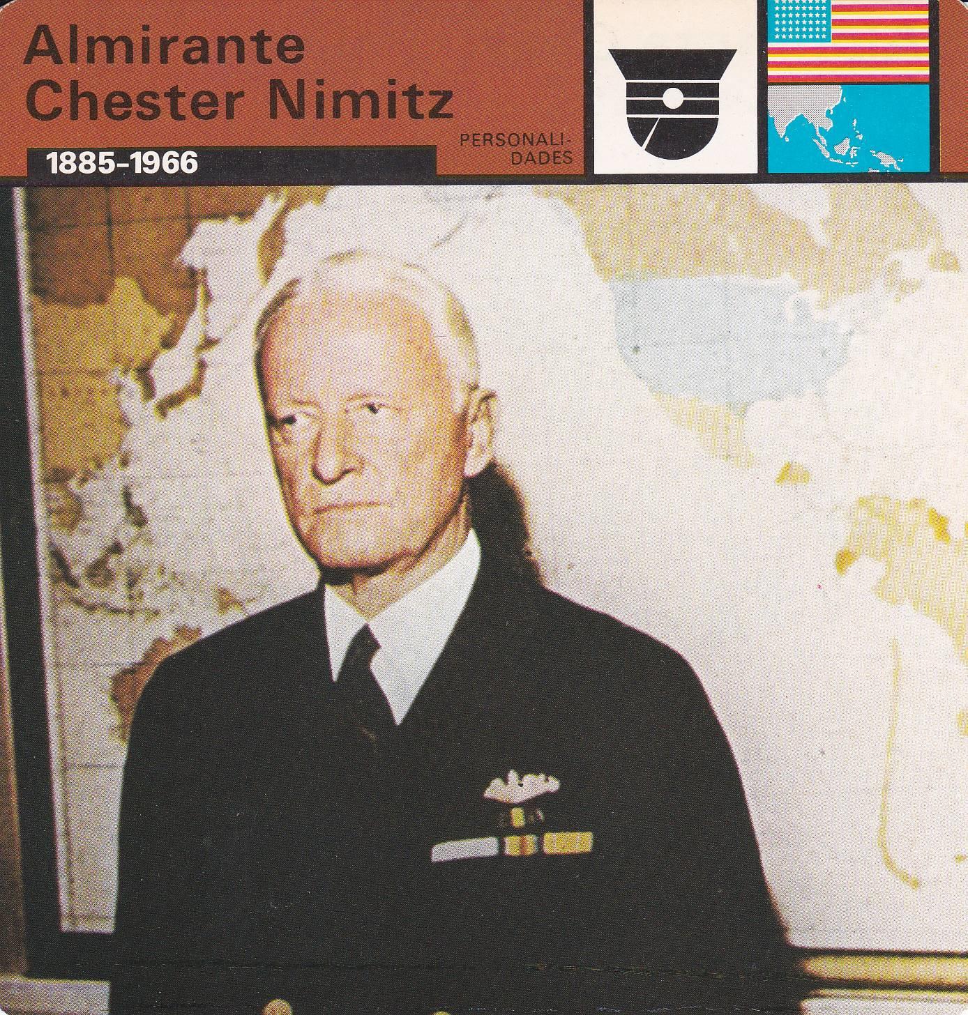 FICHA PERSONALIDADES 267: ALMIRANTE CHESTER NIMITZ. 1885-1966