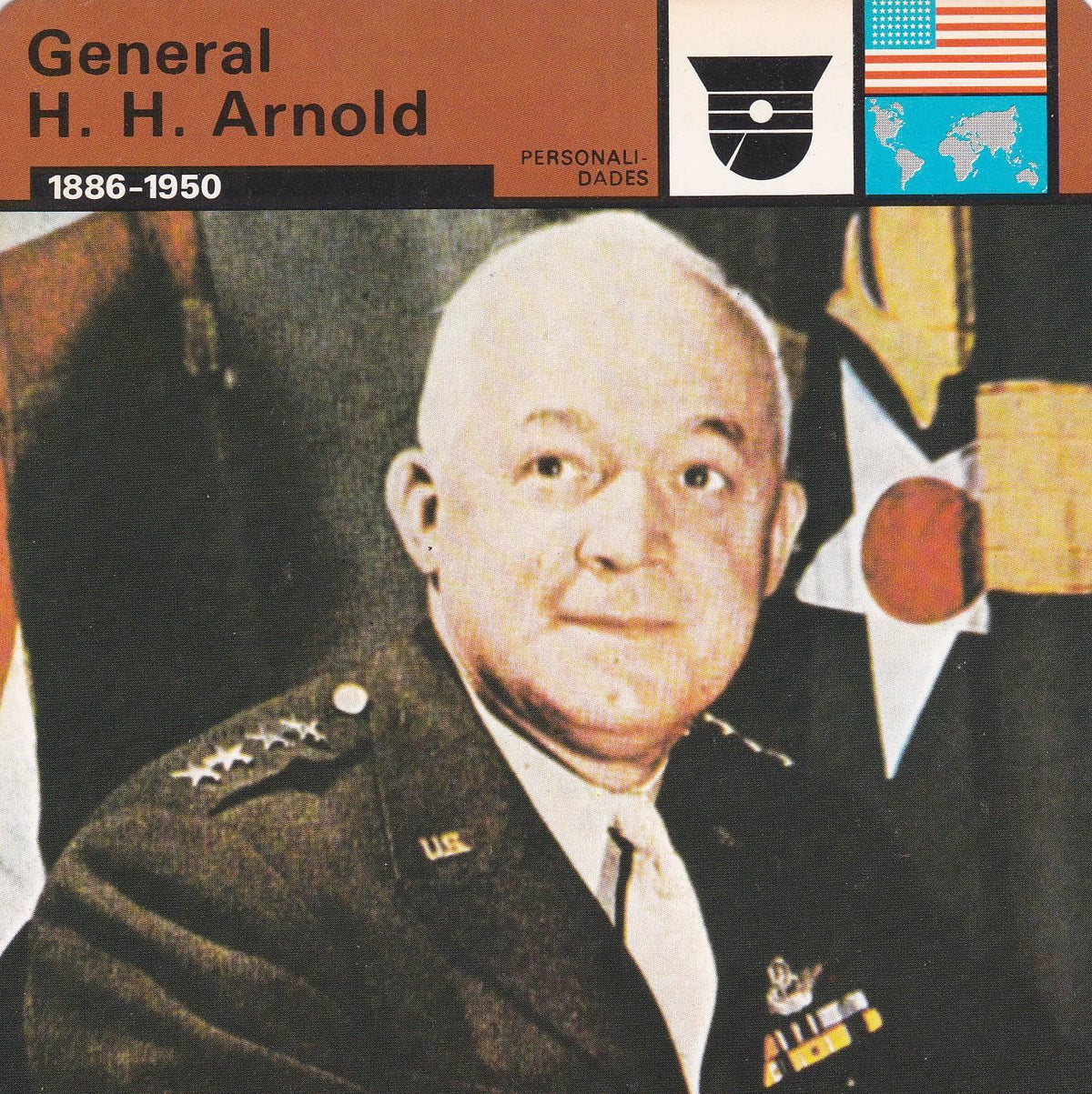 FICHA PERSONALIDADES 268: GENERAL H. H. ARNOLD. 1886-1950