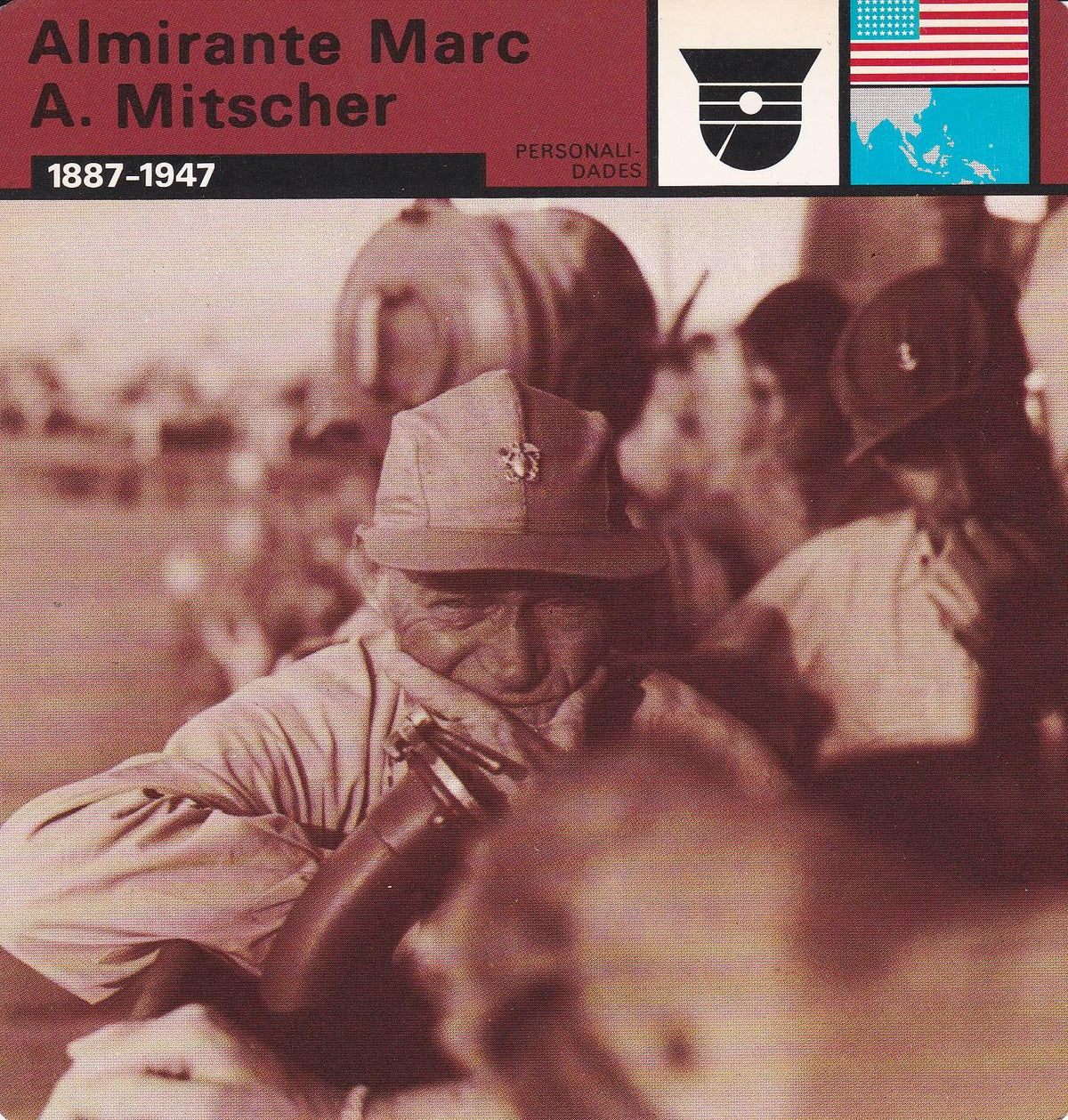 FICHA PERSONALIDADES 271: ALMIRANTE MARC A. MITSCHER. 1887-1947