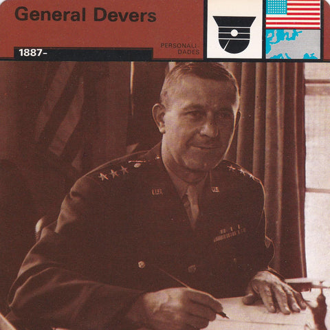 FICHA PERSONALIDADES 272: GENERAL DEVERS. 1887