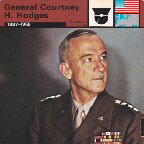 FICHA PERSONALIDADES 276: GENERAL COURTNEY H. HODGES. 1887-1966