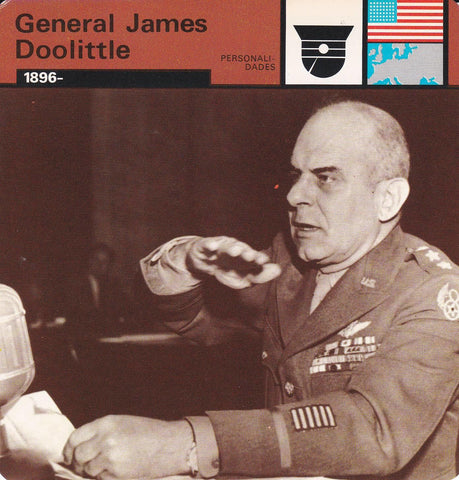 FICHA PERSONALIDADES 281: GENERAL JAMES DOOLITLE. 1896