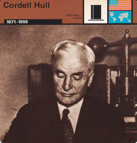 FICHA PERSONALIDADES 285: CORDELL HULL. 1871-1955