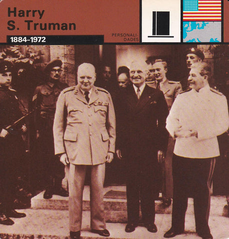 FICHA PERSONALIDADES 287: HARRY S. TRUMAN. 1884-1972