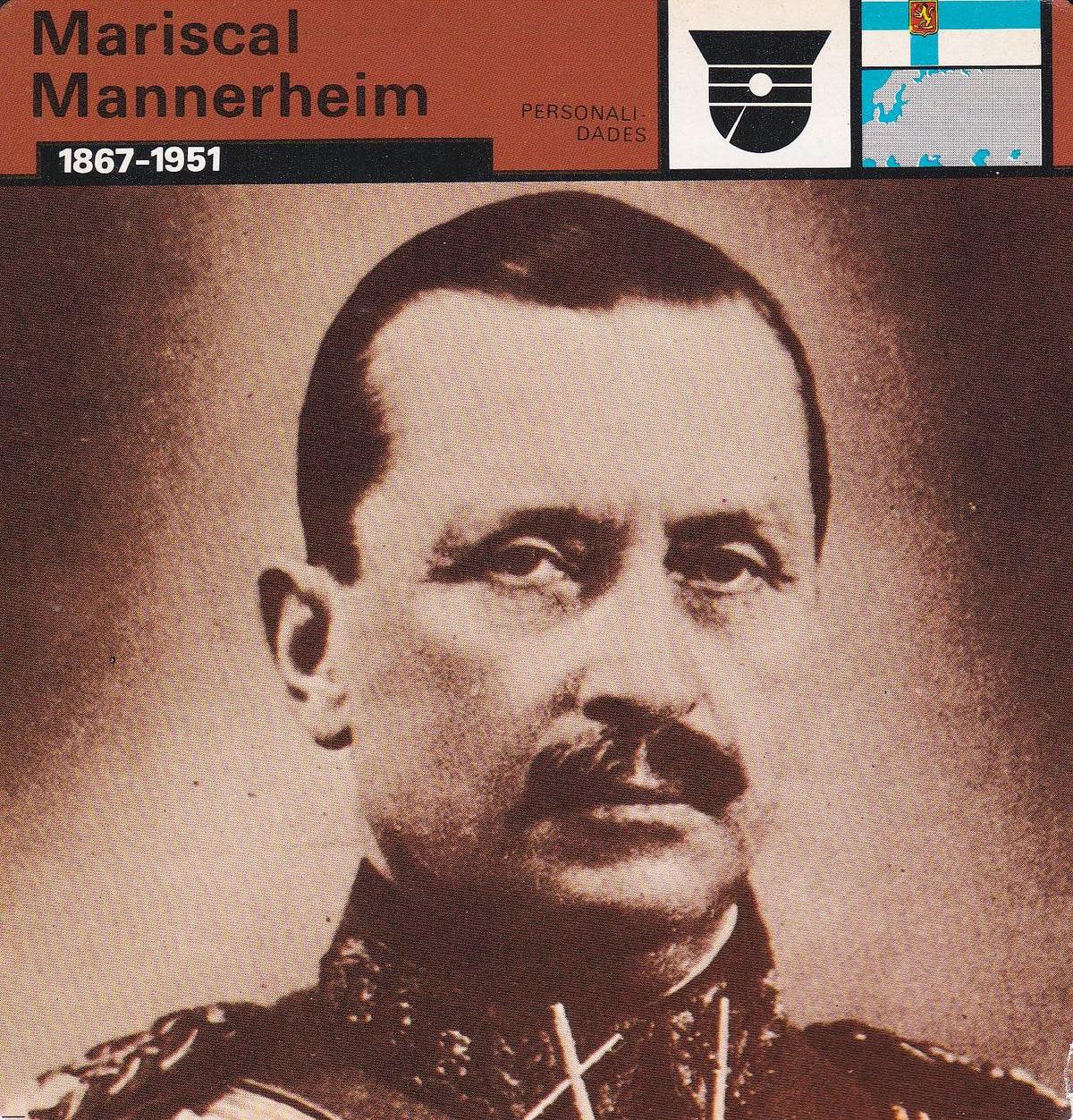 FICHA PERSONALIDADES 309: MARISCAL MANNERHEIM. 1867-1951