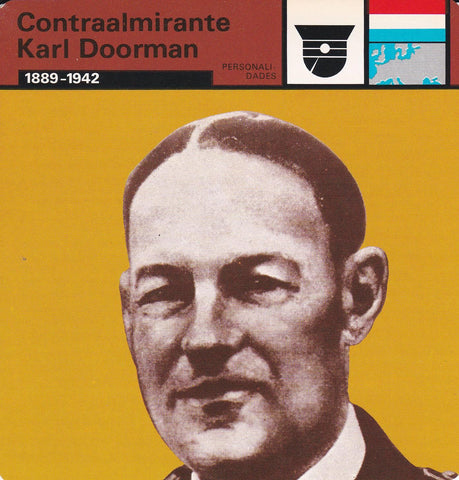 FICHA PERSONALIDADES 311: CONTRAALMIRANTE KARL DOORMAN. 1889-1942