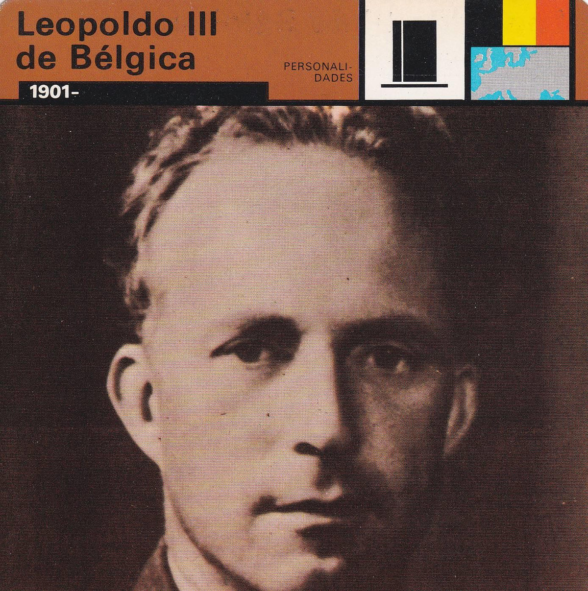 FICHA PERSONALIDADES 312: LEOPOLDO III DE BELGICA. 1901