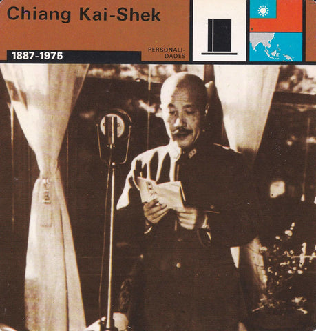 FICHA PERSONALIDADES 315: CHIANG KAI-SHEK. 1887-1975