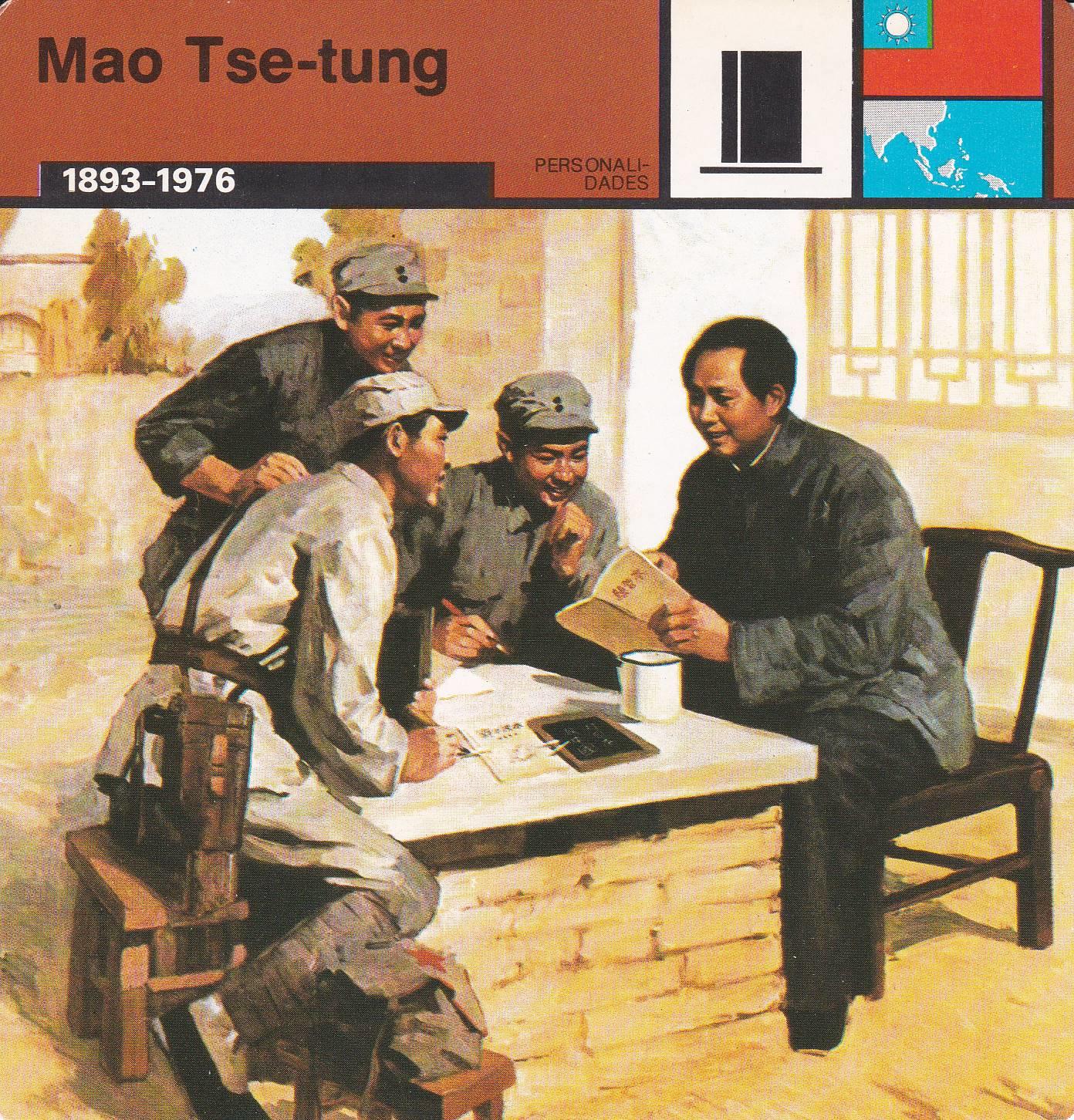 FICHA PERSONALIDADES 317: MAO TSE-TUNG. 1893-1976