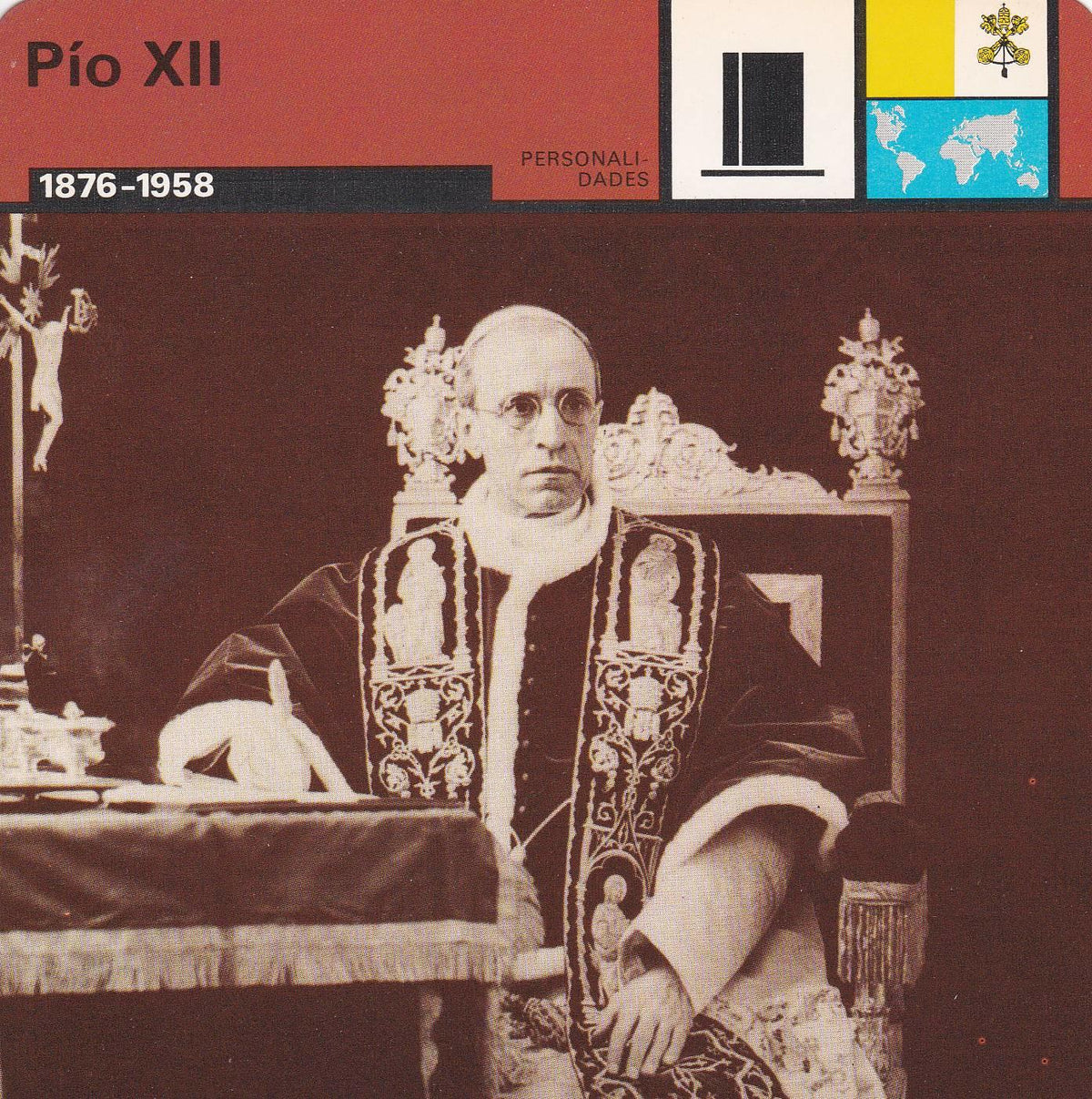 FICHA PERSONALIDADES 318: PIO XII. 1876-1958