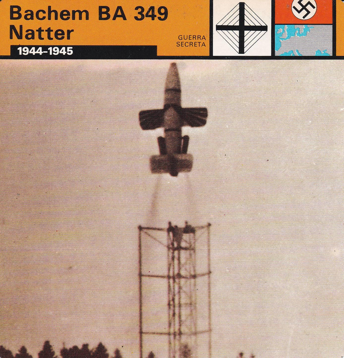 FICHA GUERRA SECRETA 337: BACHEM BA 349 NATTER. 1944-1945