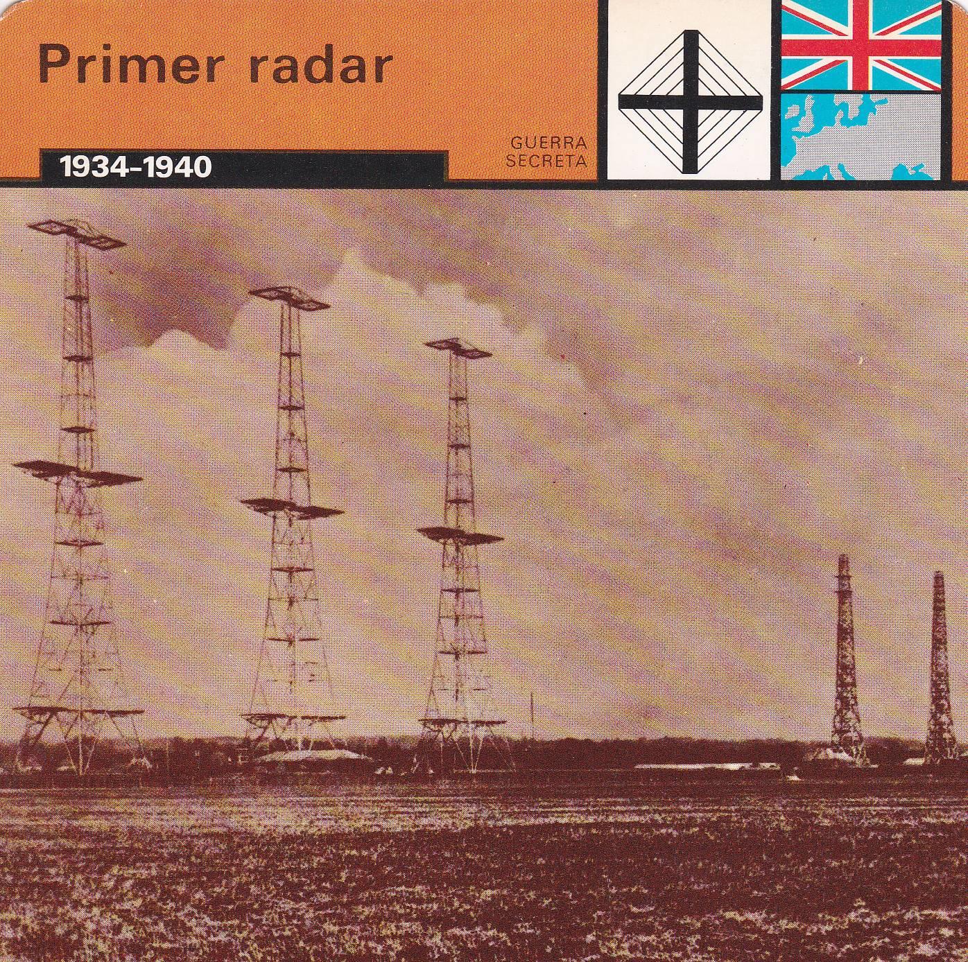 FICHA GUERRA SECRETA 350: PRIMER RADAR. 1934-1940