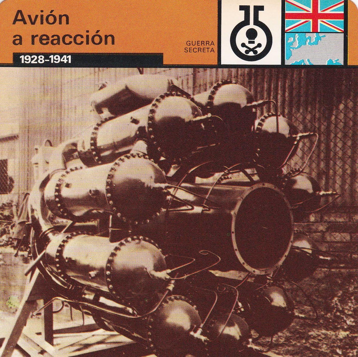 FICHA GUERRA SECRETA 358: AVION DE REACCION. 1928-1941