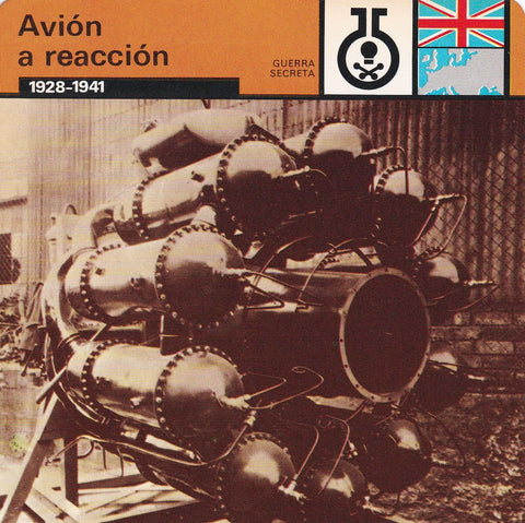 FICHA GUERRA SECRETA 358: AVION DE REACCION. 1928-1941