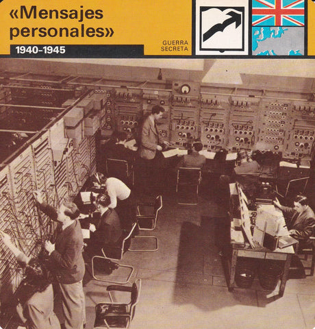 FICHA GUERRA SECRETA 359: MENSAJES PERSONALES. 1940-1945