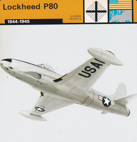 FICHA GUERRA SECRETA 367: LOCKHEED P80. 1944-1945