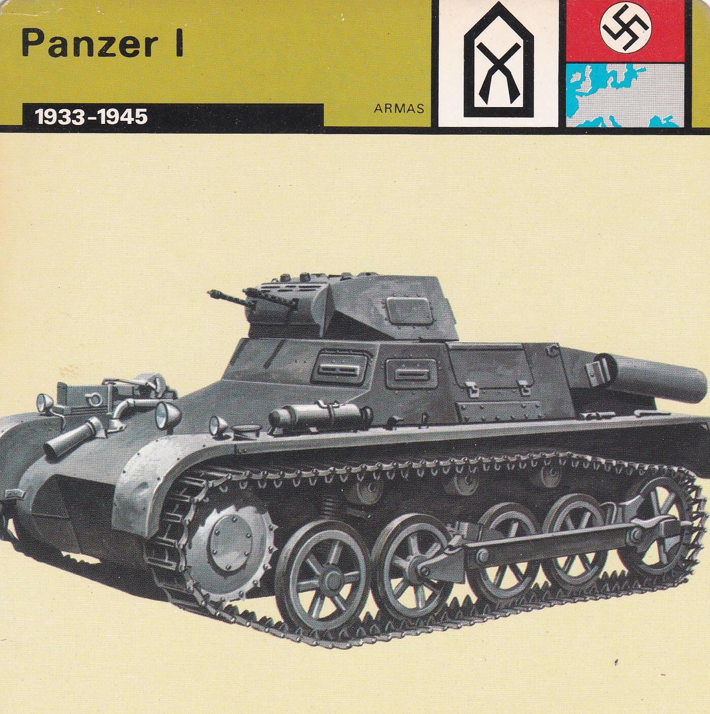 FICHA ARMAS 374: PANZER I. 1933-1945