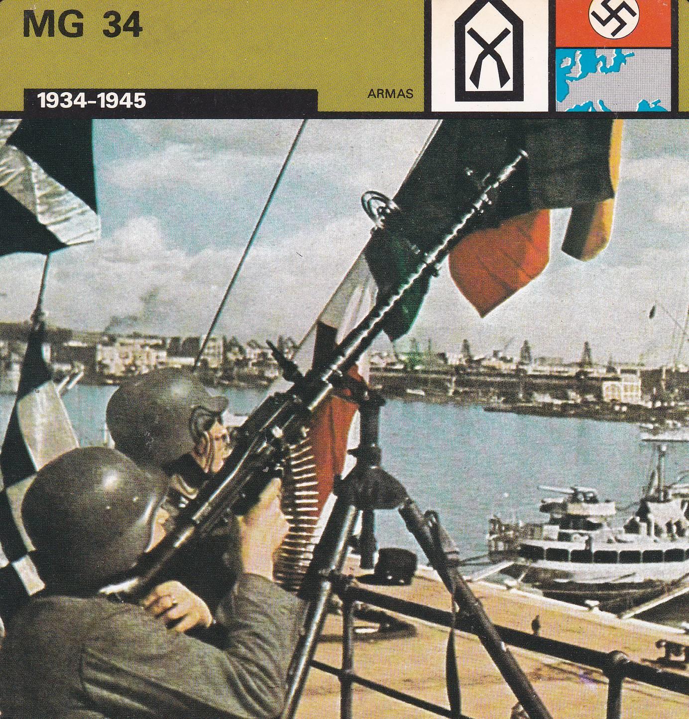 FICHA ARMAS 375: MG 34. 1934-1945