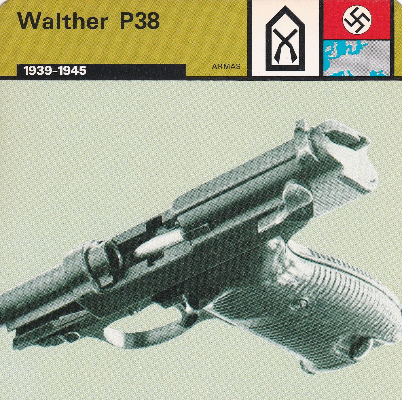 FICHA ARMAS 380: WALTHER P38. 1939-1945