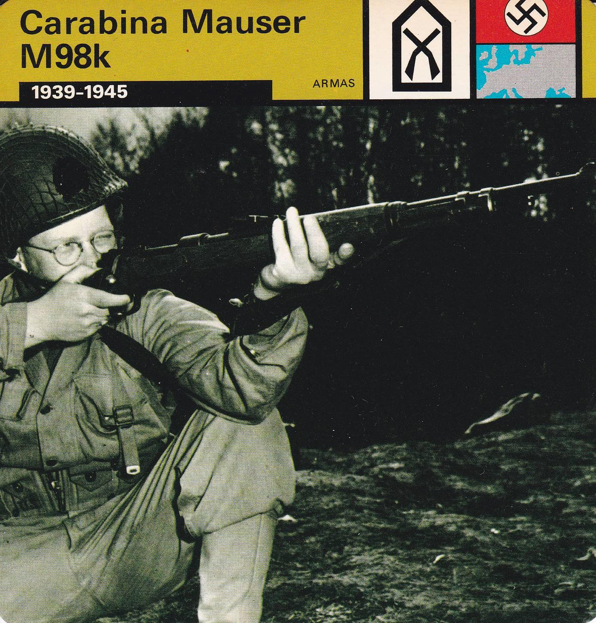 FICHA ARMAS 385: CARABINA MAUSER M98K. 1939-1945