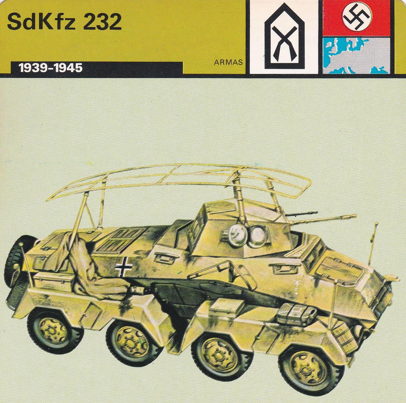 FICHA ARMAS 386: SDKFZ 232. 1939-1945