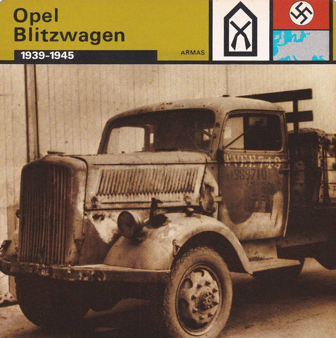 FICHA ARMAS 390: OPEL BLITZWAGEN. 1939-1945